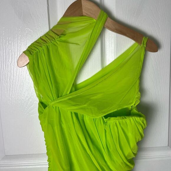 House of CB Neon Green Mini Dress - Picture 4 of 9